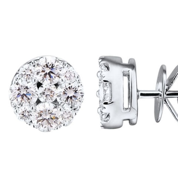 DIAMOND EARRINGS 18K GOLD E61039